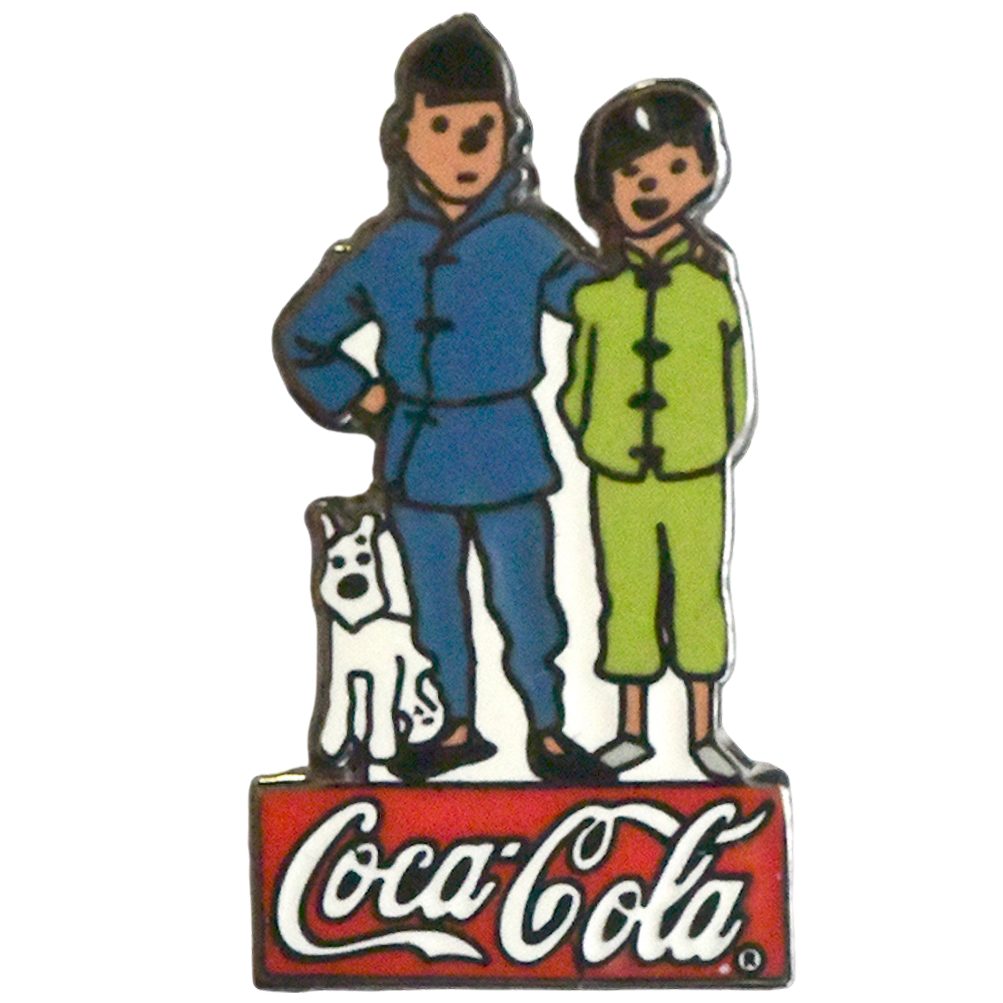 Tintín + Milú + Tchang + Coca-Cola