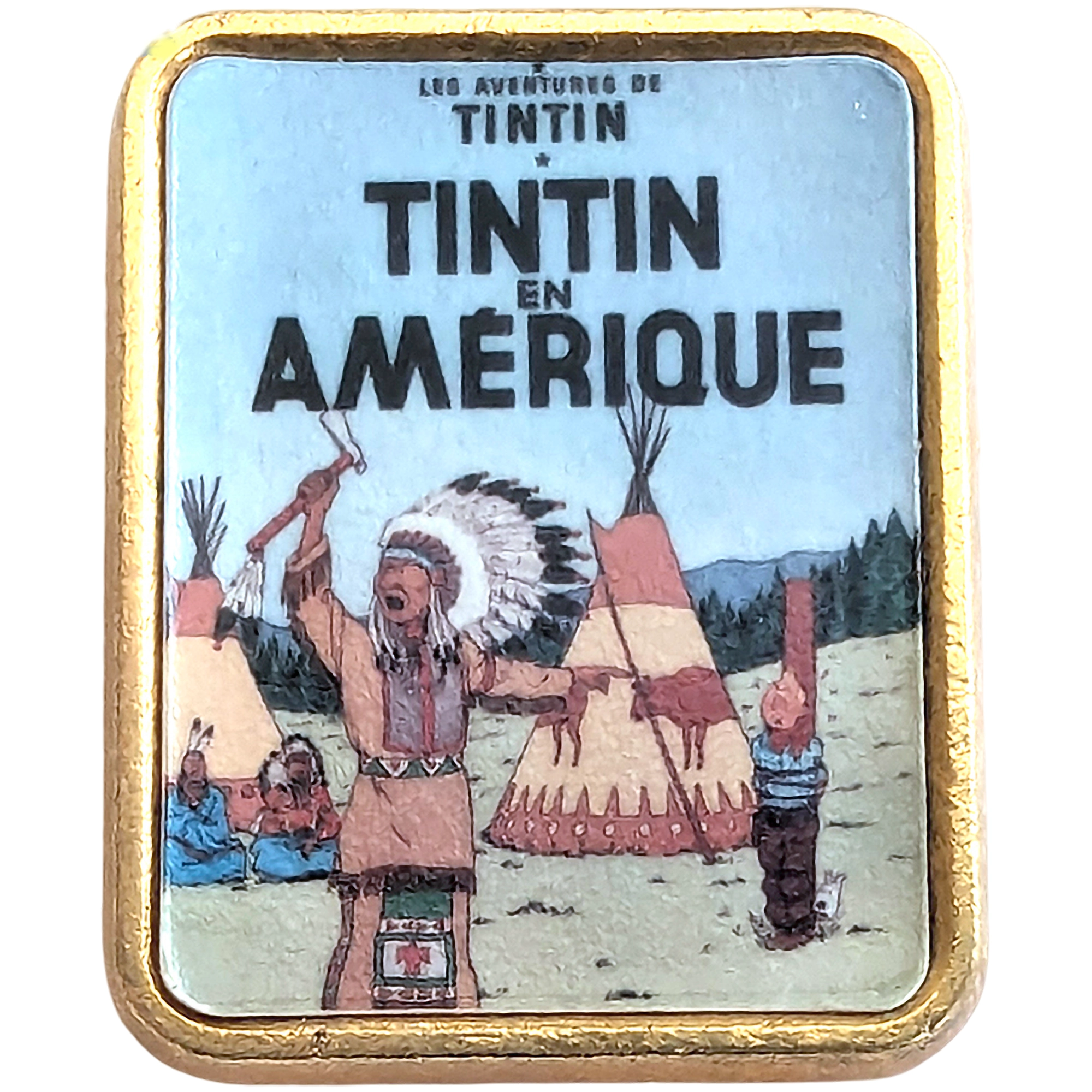 Portada de Tintín en América