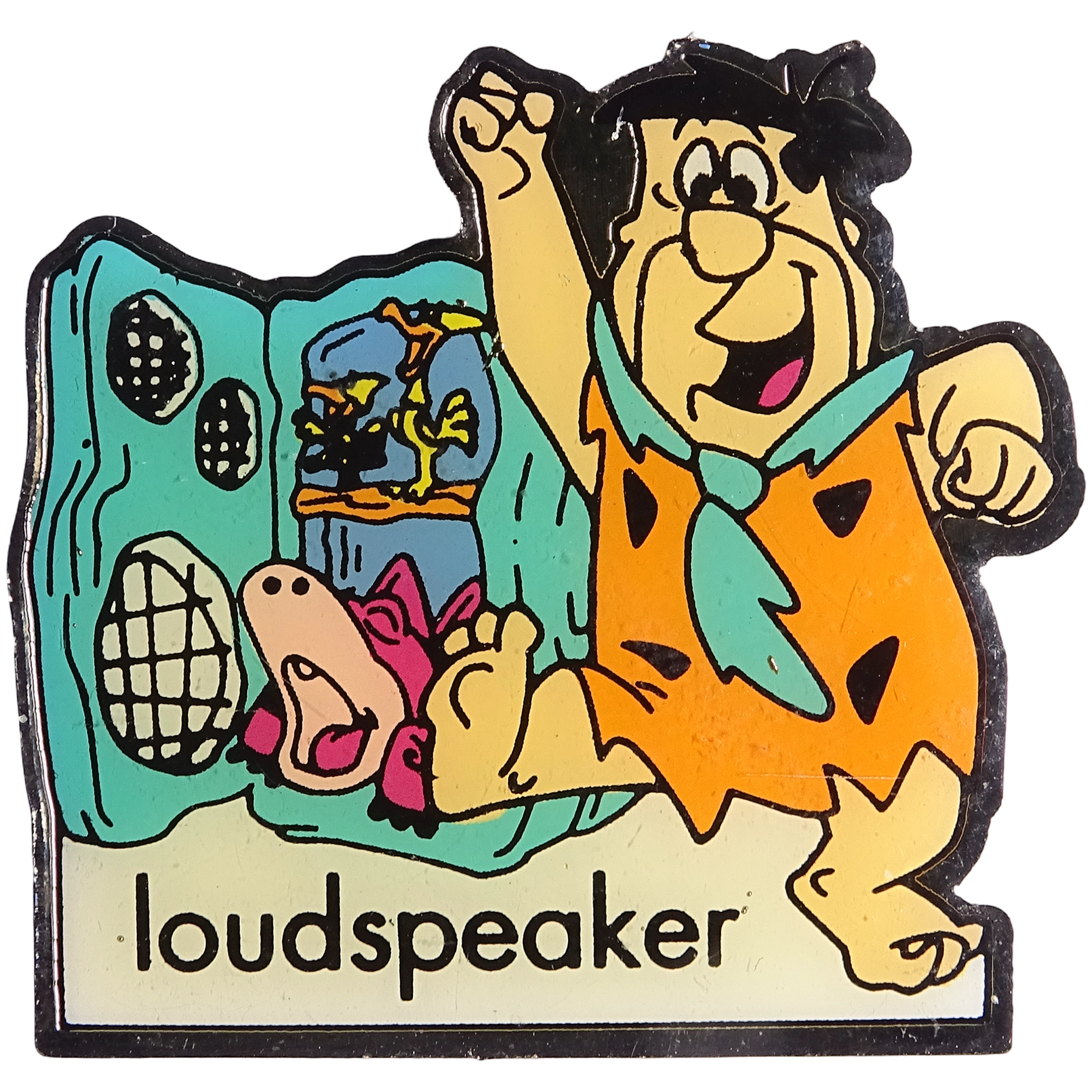 Pedro Picapiedra + loudspeaker