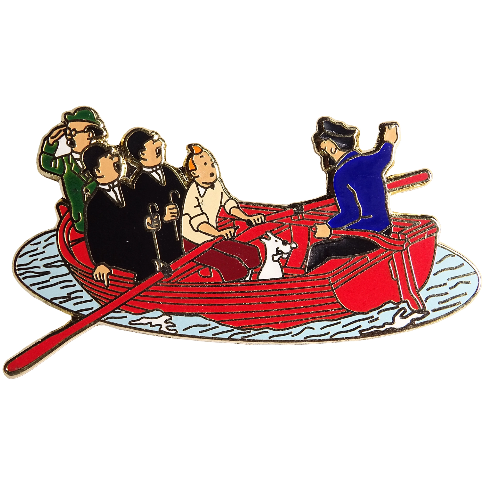 Tintín + Milú + Capitán Haddock + Hernández + Fernández + Profesor Silvestre Tornasol