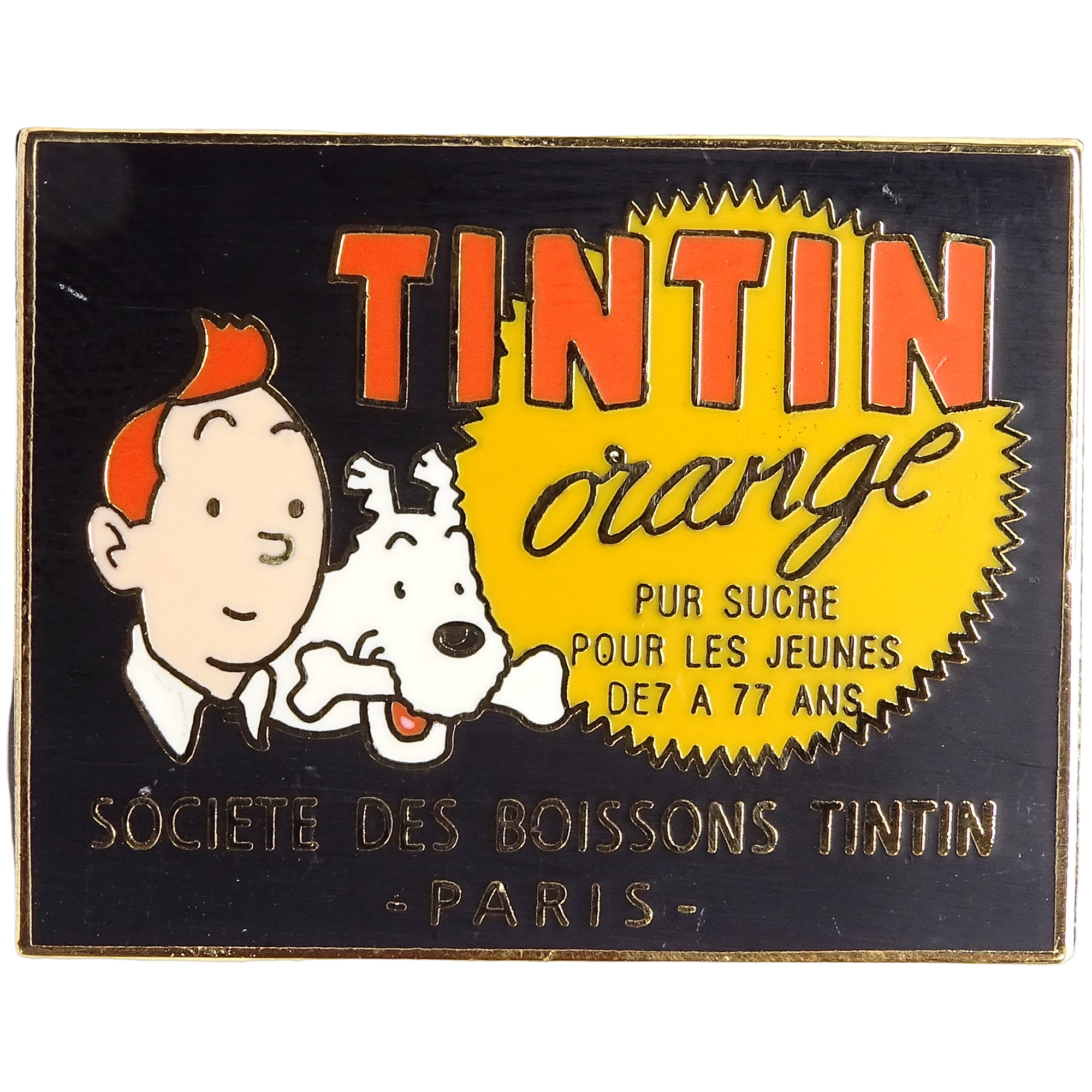 Tintín + Milú + Societe des boissons Tintín