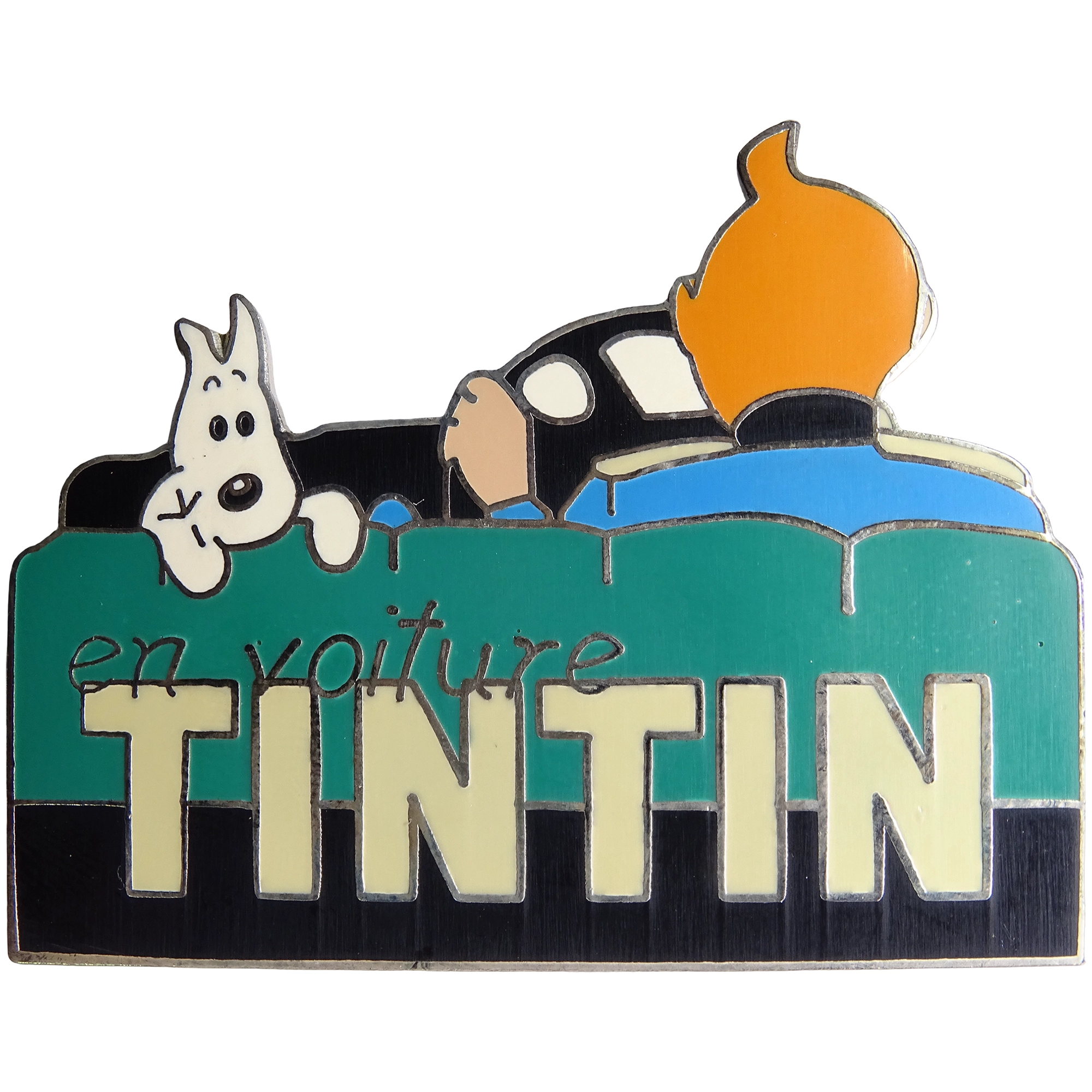 Tintín + Milú + En voiture