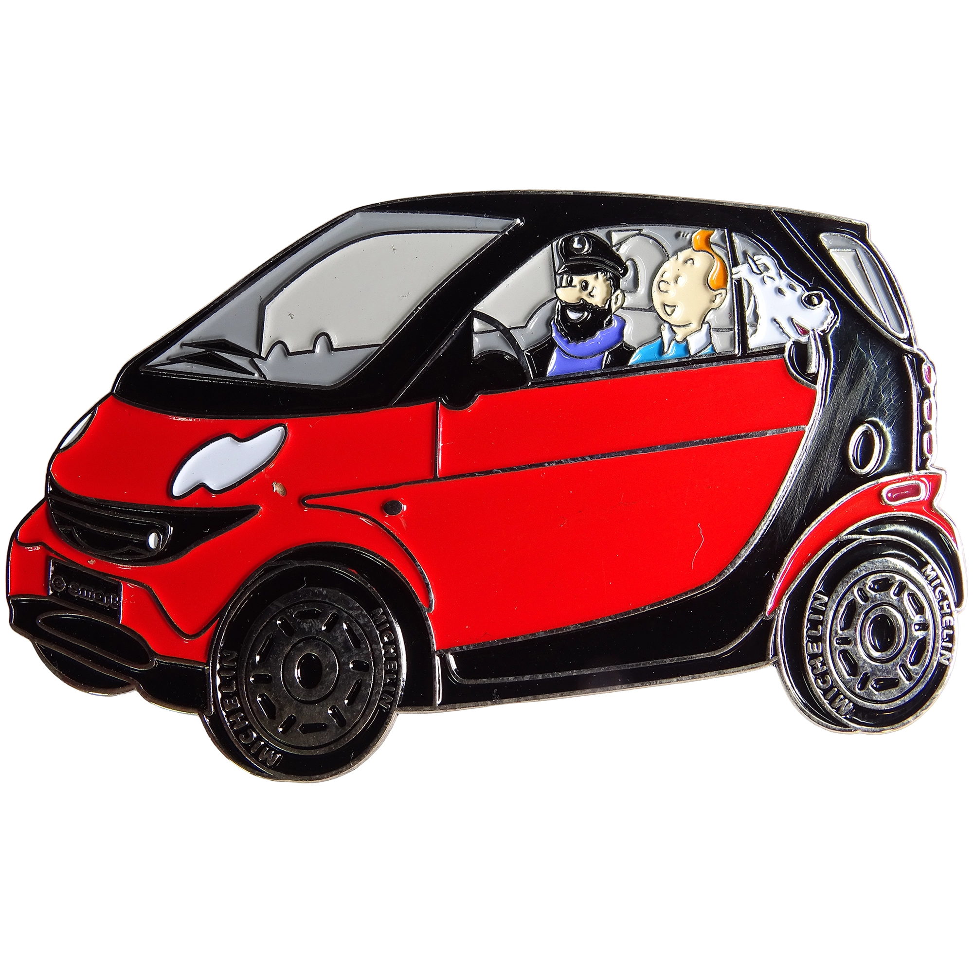 Tintín + Milú + Capitán Haddock + Smart