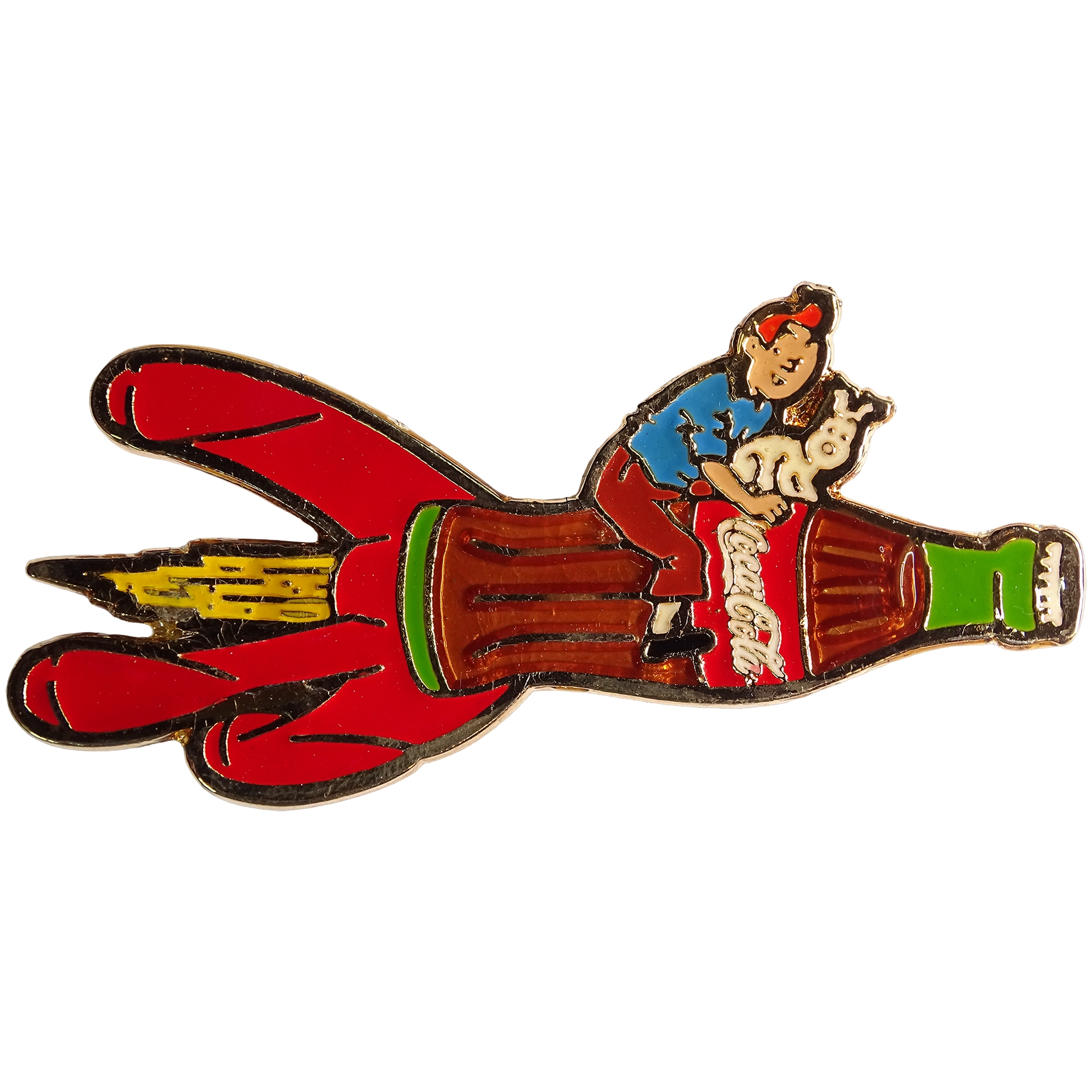 Tintín + Milú + Coca-Cola + Cohete