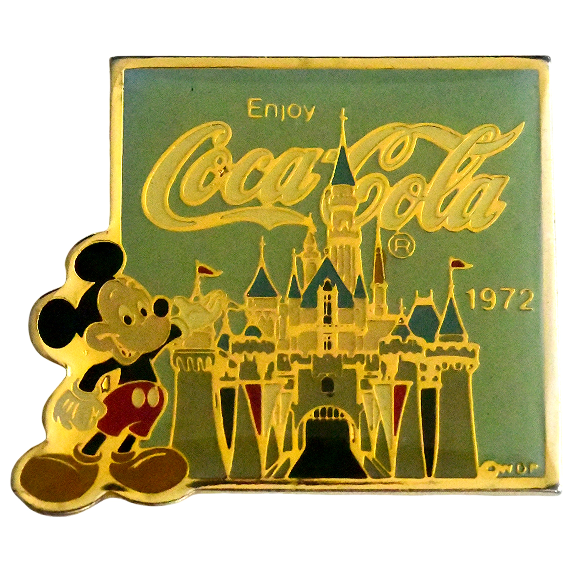 Mickey Mouse + Castillo de la Bella Durmiente + 1972 + Coca-Cola