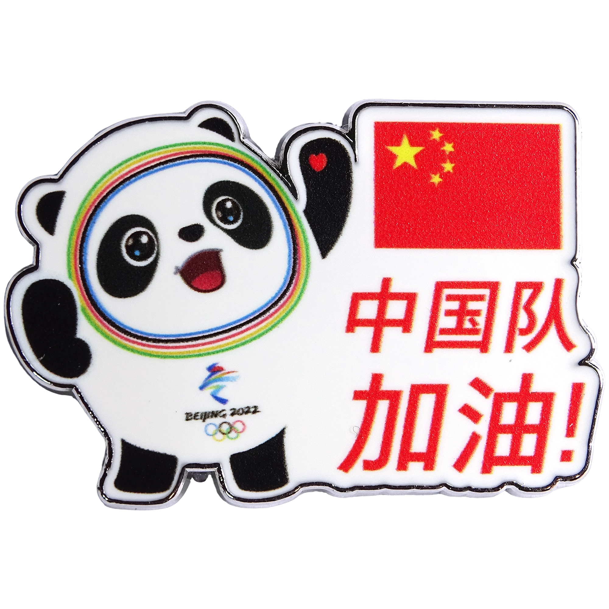 Bing Dwen Dwen + Bandera china