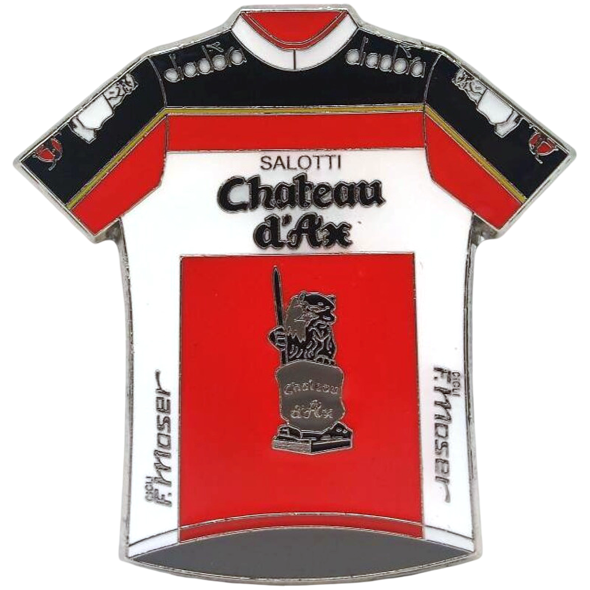 maillot del equipo de ciclismo chateau d'ax salotti
