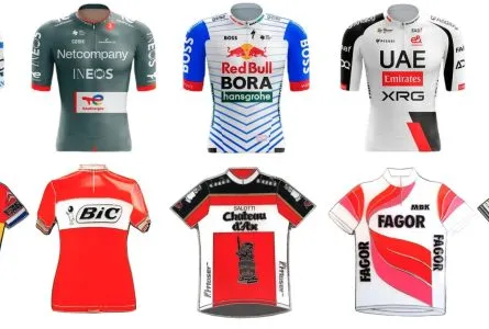 Los  23 maillots de los equipos del  Tour de France 2026