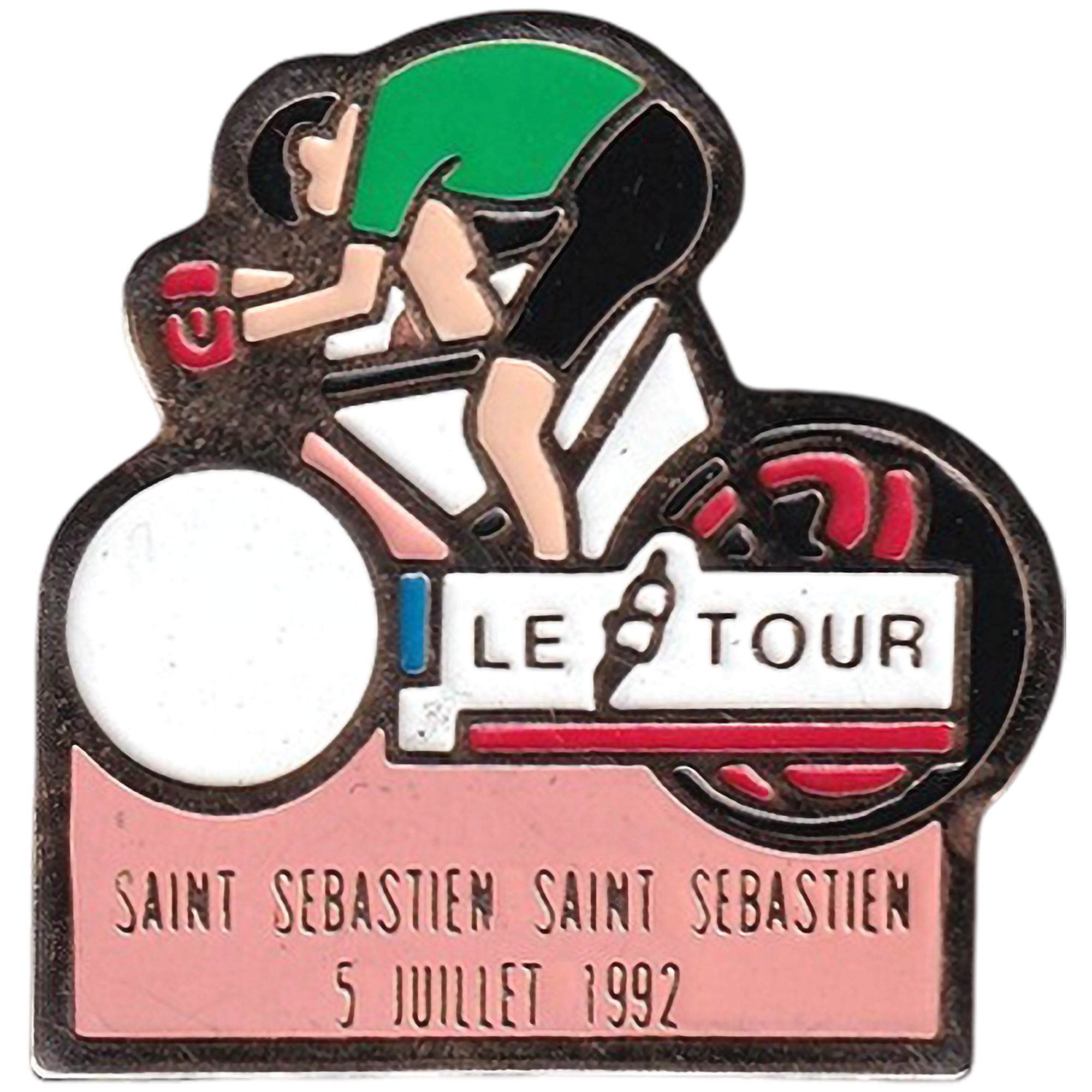 pin del tour de france etapa saint sebastien