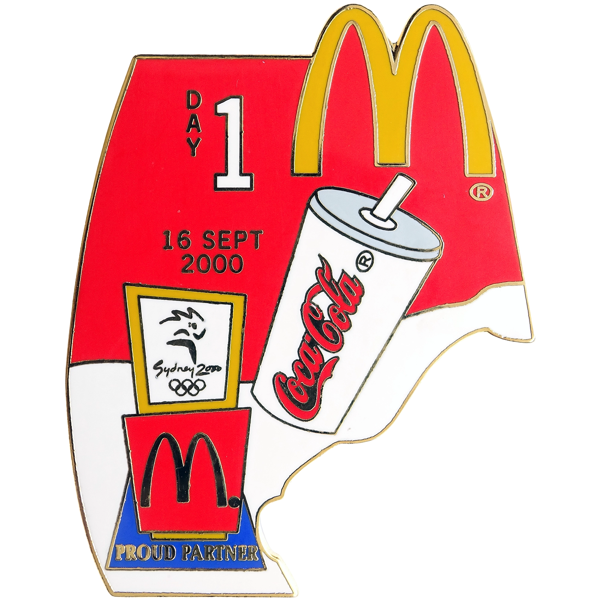 Coca-Cola + McDonalds + Día 1 + Logotipo