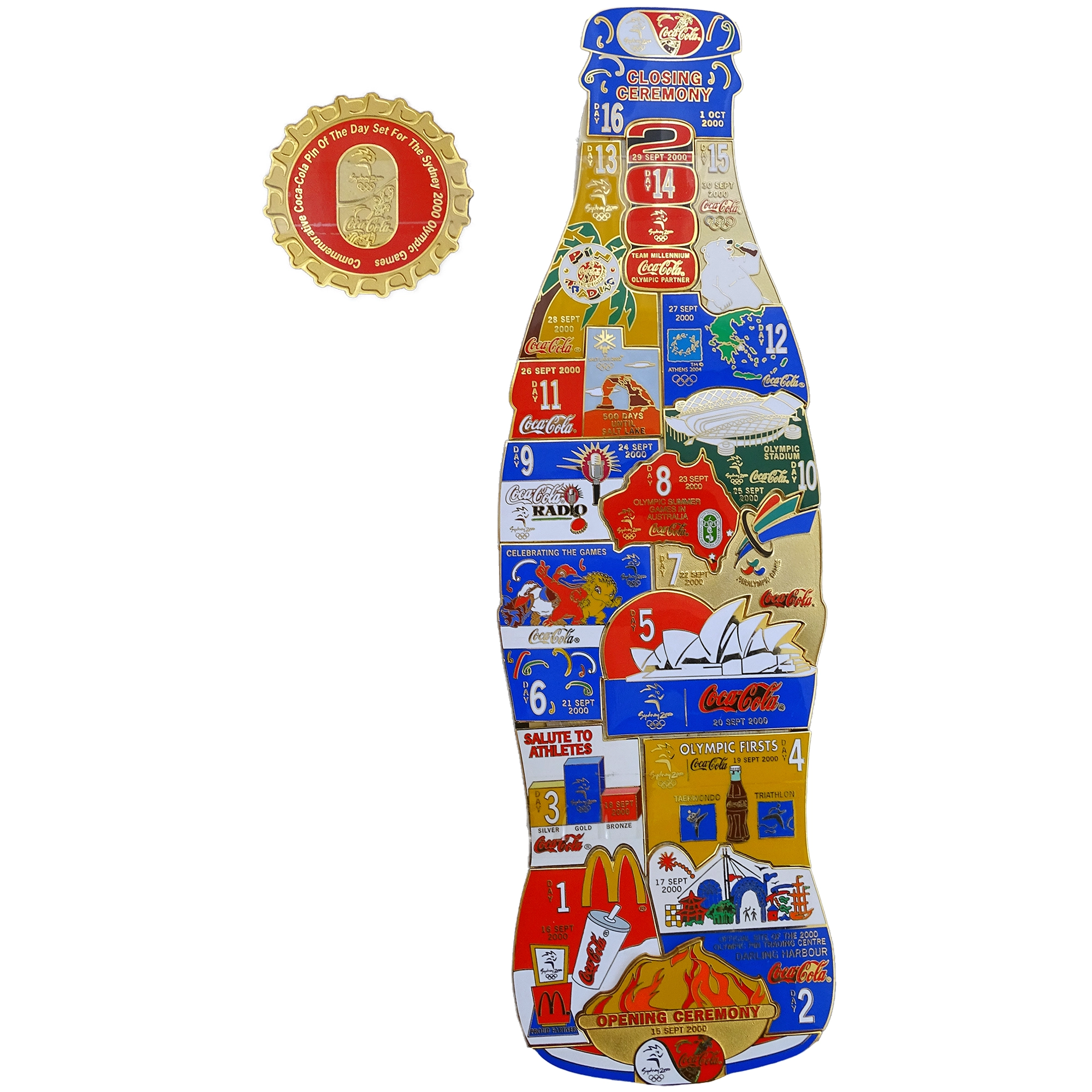 Coca-Cola - Botella de Coca-Cola - Juegos Olímpicos Sidney 2000 - Calendario