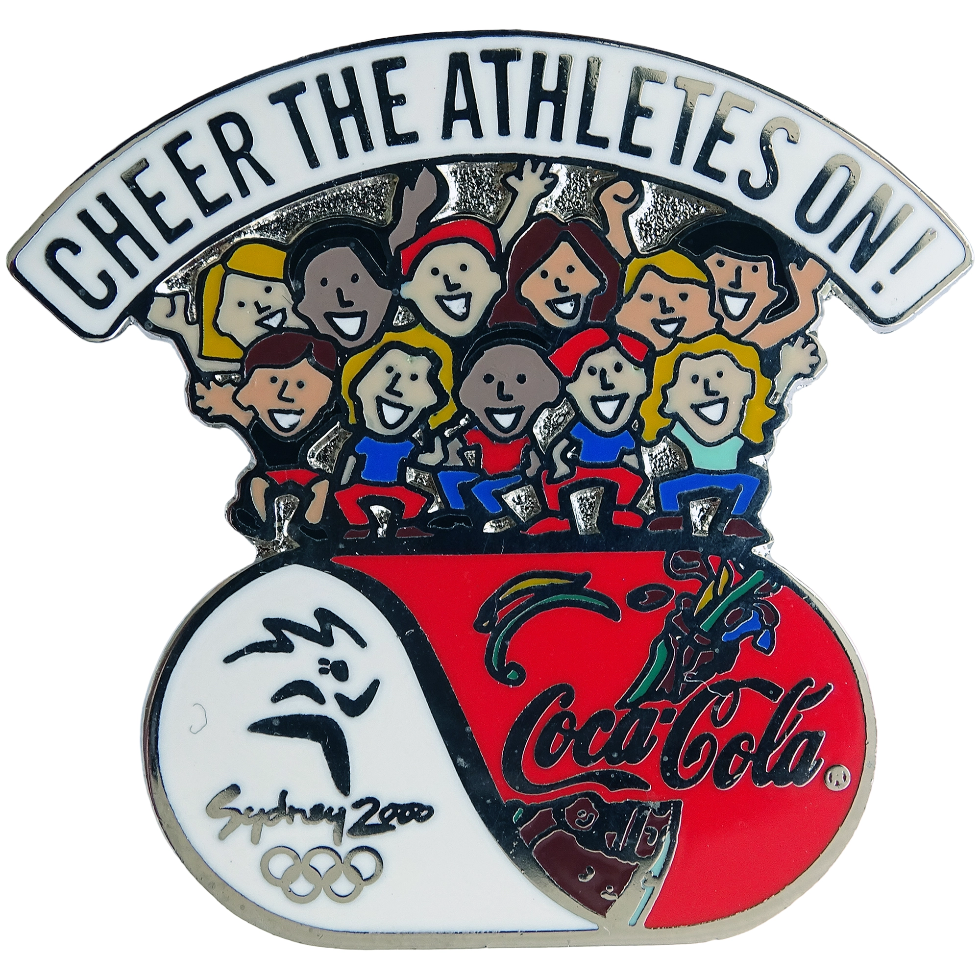 Coca-Cola + Logotipo + Cheer the athletes on