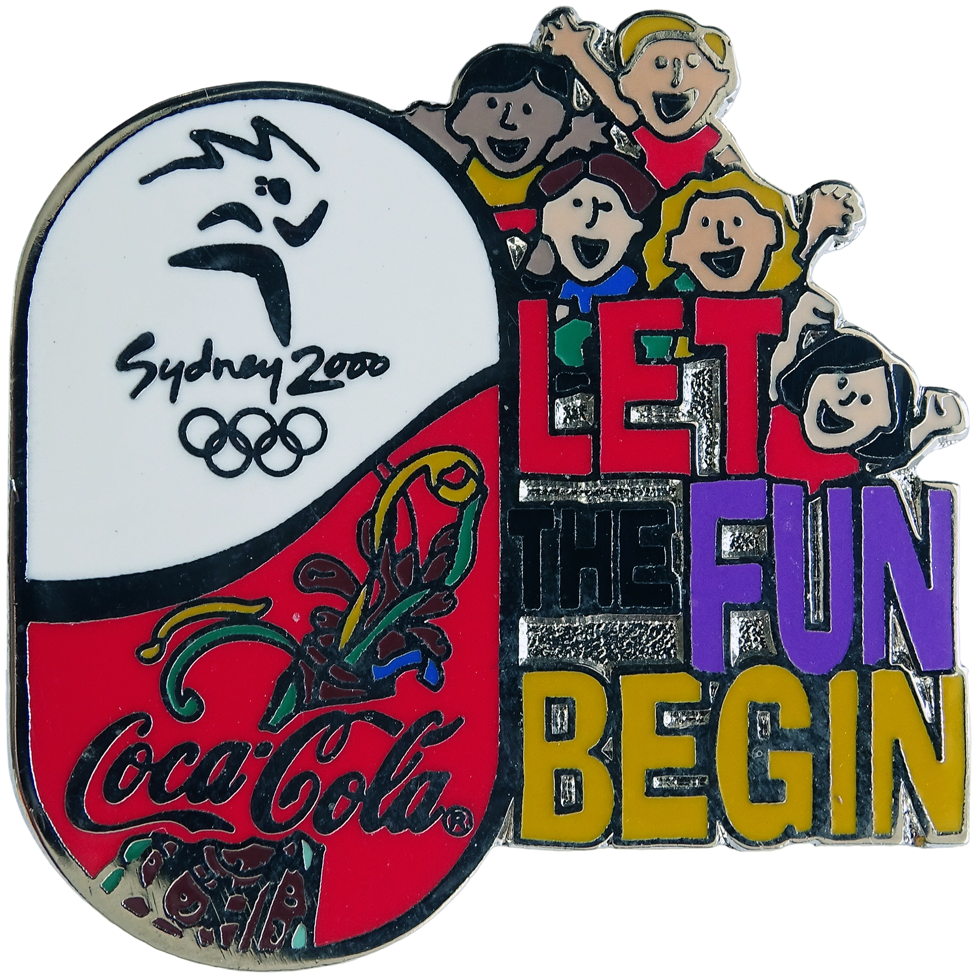 Coca-Cola + Logotipo + Let the fun begin